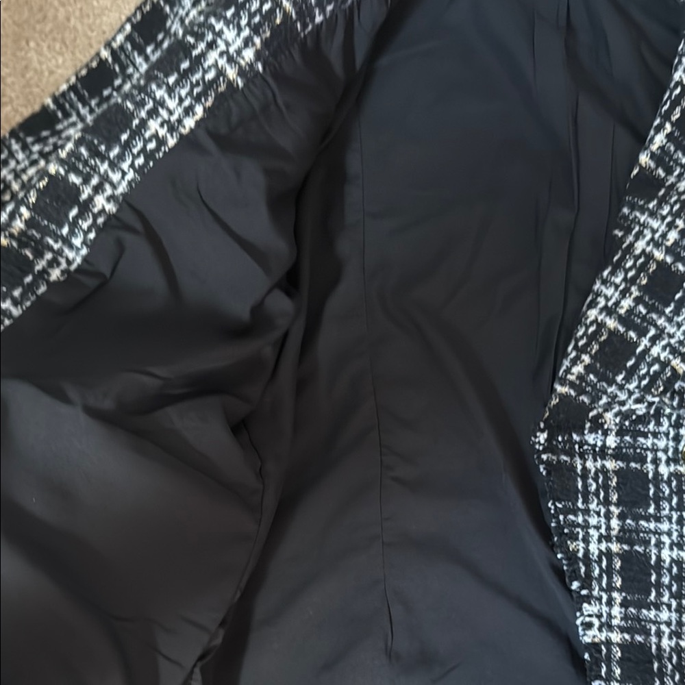 Aqua NWT Black and White Plaid Blazer - Picture 4 of 7
